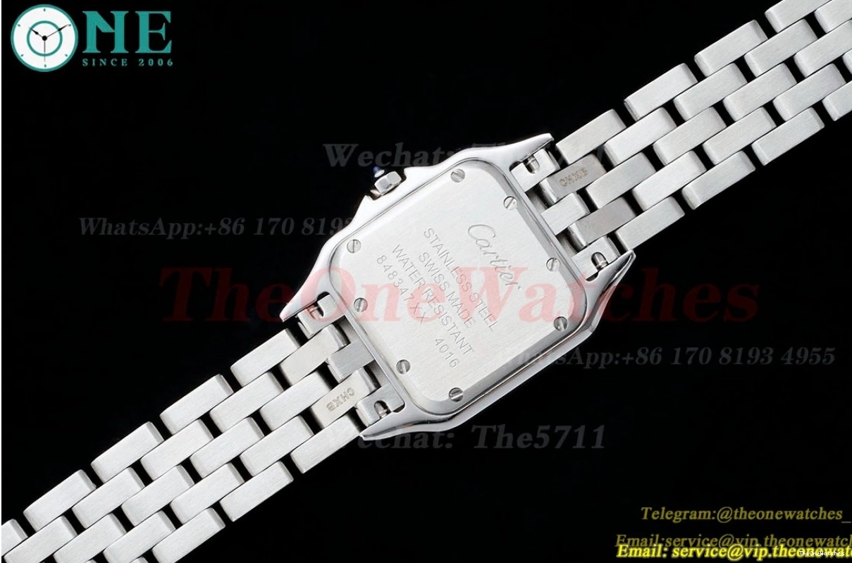 27mm SS AF White Dial Panthere SS De Secrete Ladies Quartz 0422